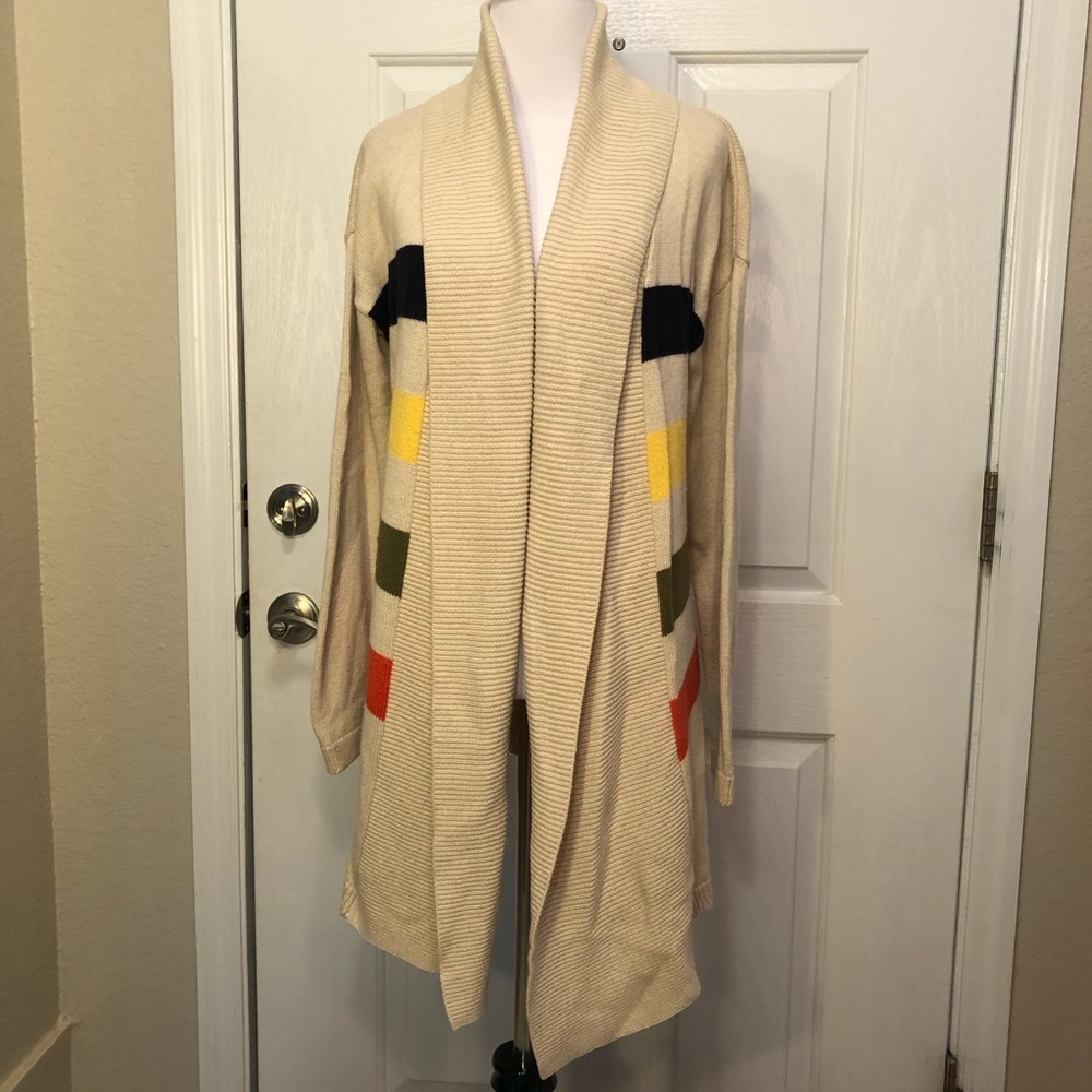 Talbots shawl collar fly-away sweater, size S - Picture 3 of 7